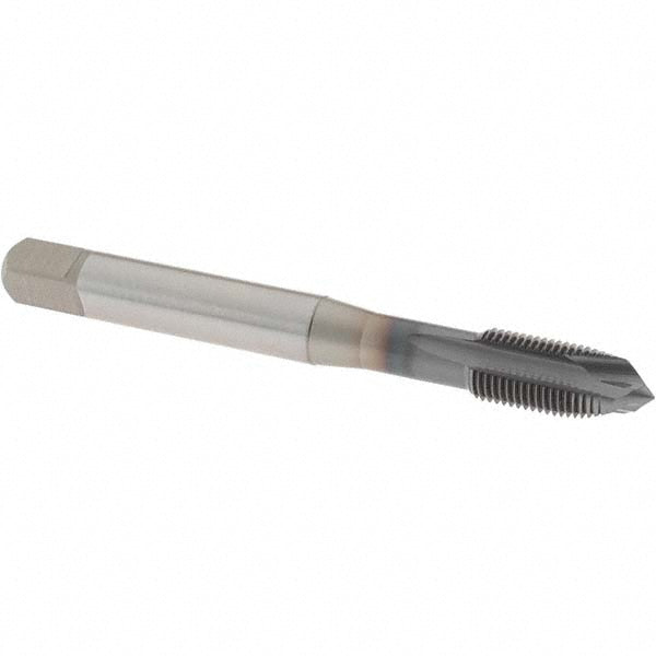 OSG 1651001108 Spiral Point Tap M10x1.00 Metric Fine, 3 Flutes, Plug, 6H Class of Fit, Powdered Metal, TiCN Coated