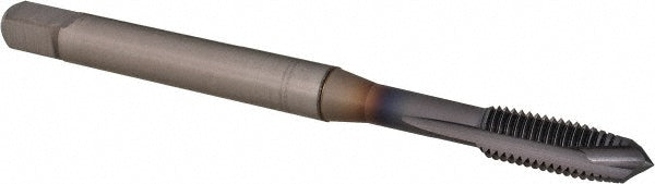 OSG 1651501908 Spiral Point Tap 1/4-28 UNF, 3 Flutes, Plug, 3B Class of Fit, Powdered Metal, TiCN Coated