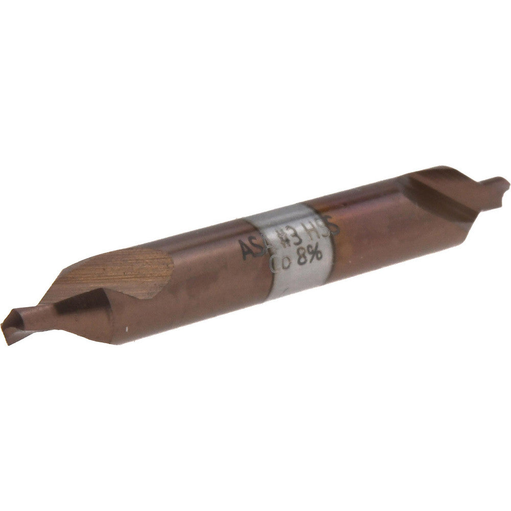 Magafor 80091503000 Combo Drill & Countersink #3, 1/4" Body Dia, 118°, Cobalt