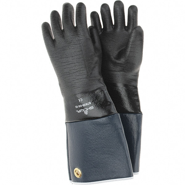 SHOWA 6781R-06-10 Chemical Resistant Gloves SHOWA® Neoprene, Neoprene, Unsupported, General Purpose Chemical Resistant Gloves
