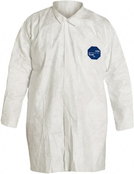 Dupont TY210SWHXL003000 Lab Coat Size X-Large, Tyvek, White