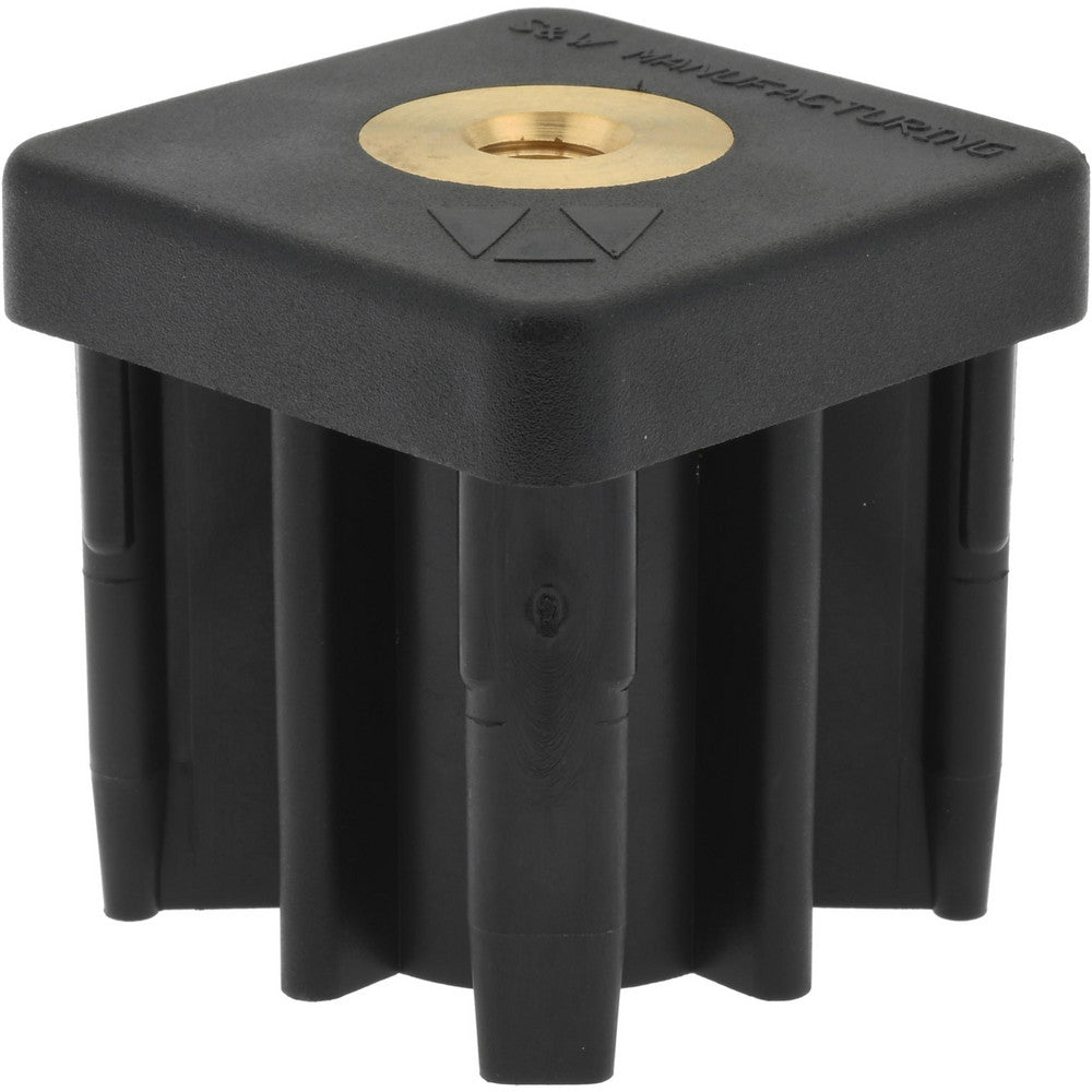 Gibraltar TE2-3A-G 2" Tube, 3/8-16 Thread, 1,800 Lb Capacity, Square Tube End