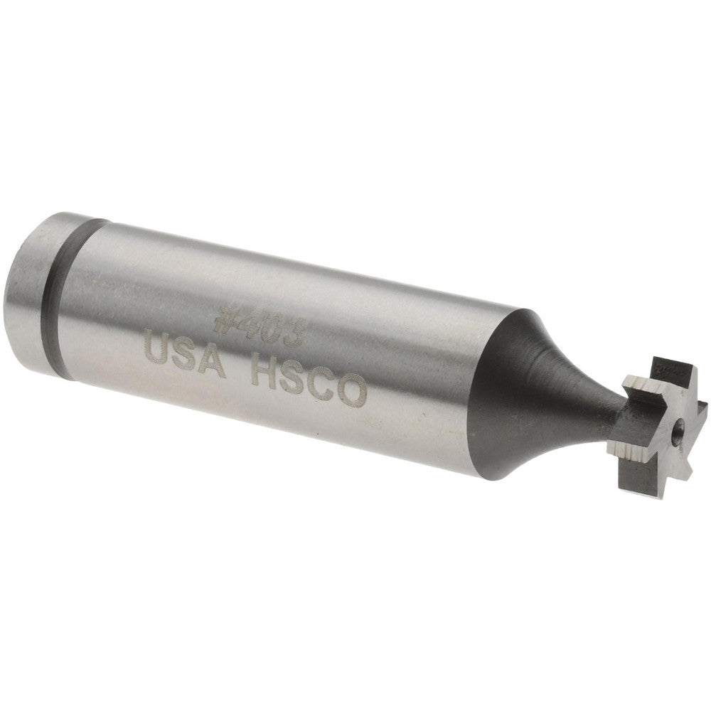 MOON CUTTERS CO. CKY325 Woodruff Keyseat Cutter 0.375" Cut Dia, 0.125" Cut Width, 1/2" Shank Dia, Straight Tooth