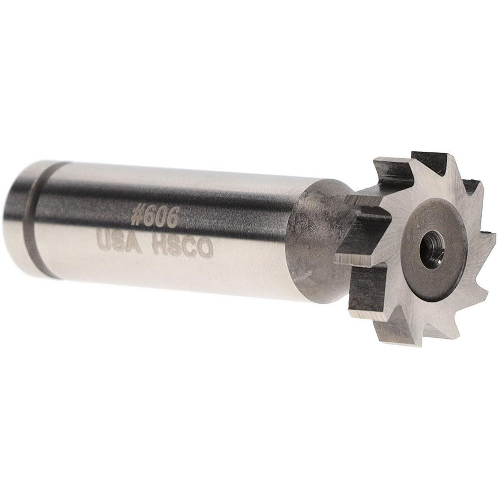 MOON CUTTERS CO. CKY650 Woodruff Keyseat Cutter 0.75" Cut Dia, 0.1875" Cut Width, 1/2" Shank Dia, Straight Tooth