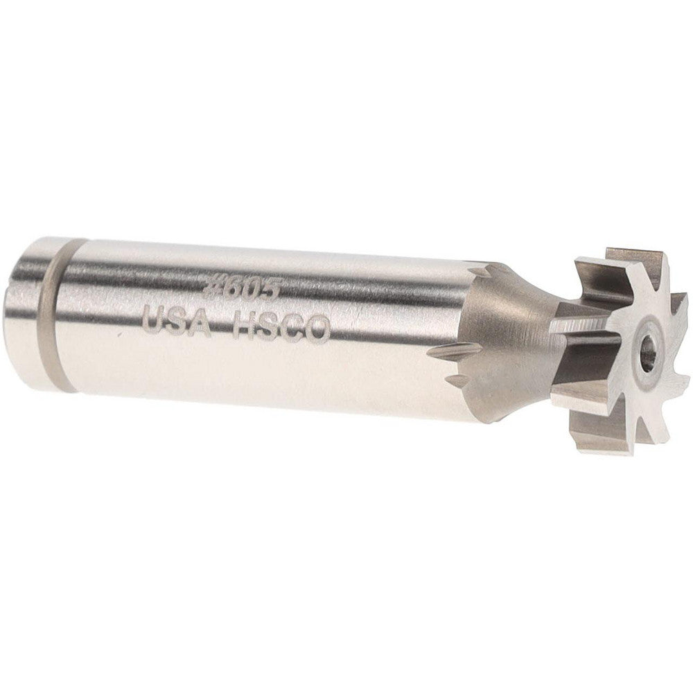 Moon Cutters Co. CSTKY525 Woodruff Keyseat Cutter 0.625" Cut Dia, 0.1875" Cut Width, 1/2" Shank Dia, Staggered Tooth