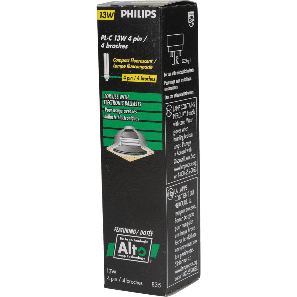 Philips 383273 Commercial & Industrial Fluorescent Lamp 13 W, PLC, 4-Pin