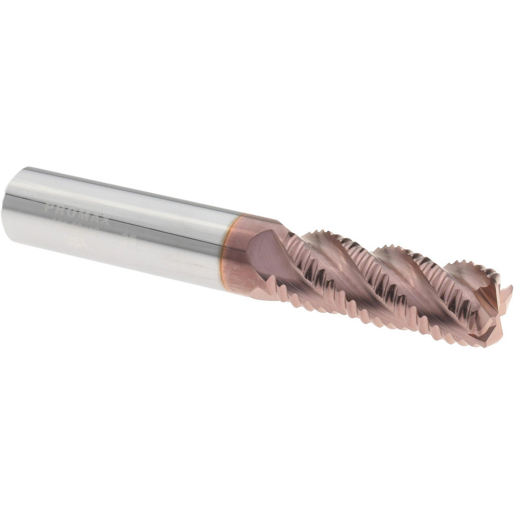 ProMax 101-02412 Roughing End Mill 3/8" Dia, 4 Flutes, Single End