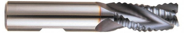 Kennametal 2658452 Square End Mill 1'' Dia, 2-1/4'' LOC, 1'' Shank Dia, 5'' OAL, 3 Flutes, Solid Carbide