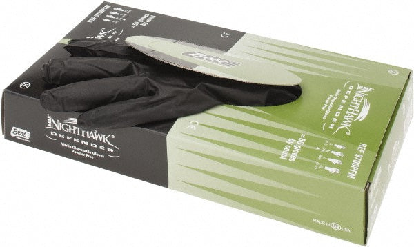 SHOWA 9700PFM Disposable Glove Size Medium, 6.0 mil, Nitrile Coated, Nitrile, Food Grade, Powder-Free, Biodegradable