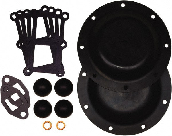 SandPIPER 476.194.360 Diaphragm Pump Fluid Section Repair Kit Buna-N, Includes Check Balls, Diaphragms & Gasket, Use with S1F Metallic