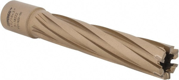Hougen 3-18222 Annular Cutter 11/16" Dia, 3" Depth of Cut, Carbide Tipped