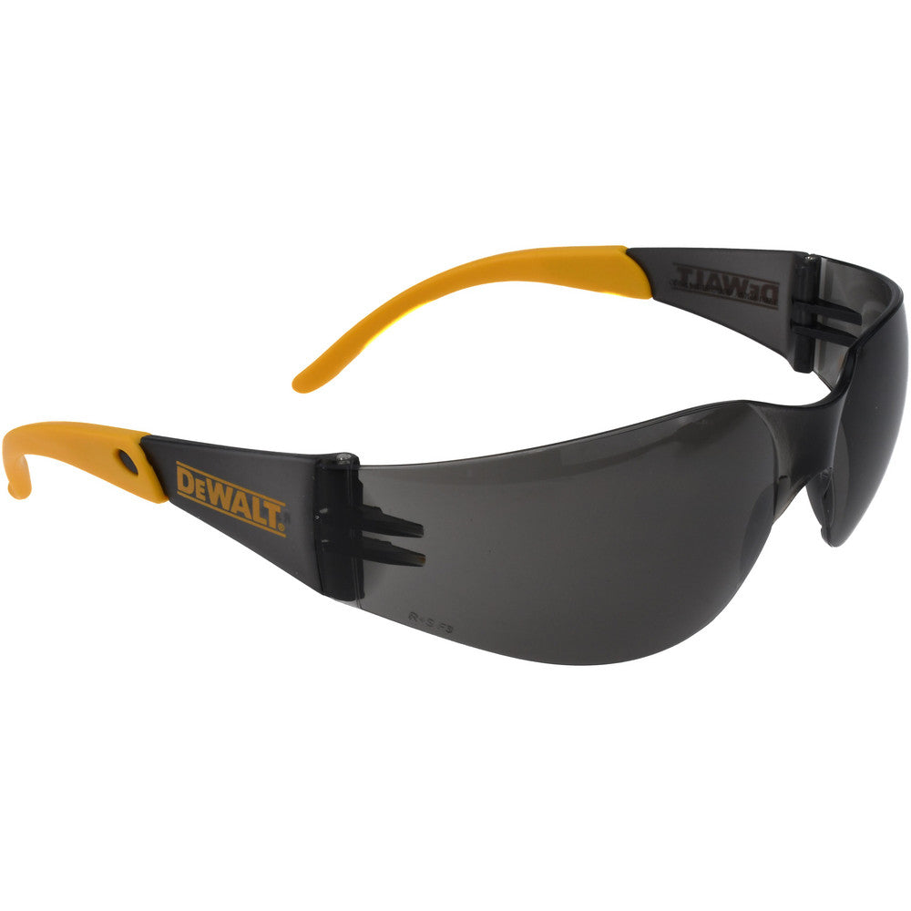 DeWALT DPG54-2D Safety Glasses Scratch-Resistant, Polycarbonate, Smoke Lenses, Frameless