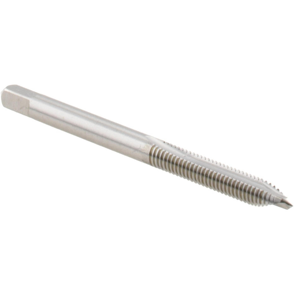 Hertel K008282AS Spiral Point Tap #10-32 UNF, 2 Flutes, Plug Chamfer, 2B Class of Fit, HSS, Bright/Uncoated Coated