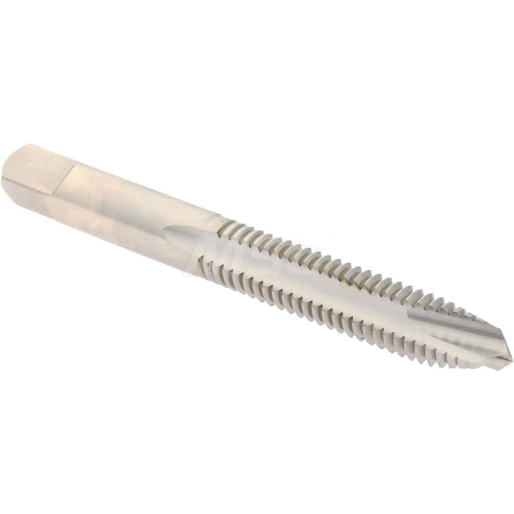 Hertel K008395AS Spiral Point Tap 5/16-18 UNC, 3 Flutes, Plug Chamfer, 2B Class of Fit, HSS, Bright/Uncoated Coated