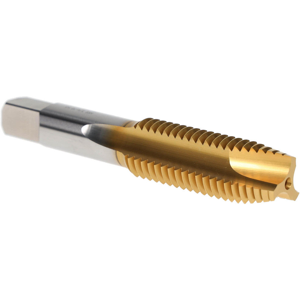 Hertel K008599AS25 Spiral Point Tap 3/4-10 UNC, 3 Flutes, Plug Chamfer, HSS, TiN Coated