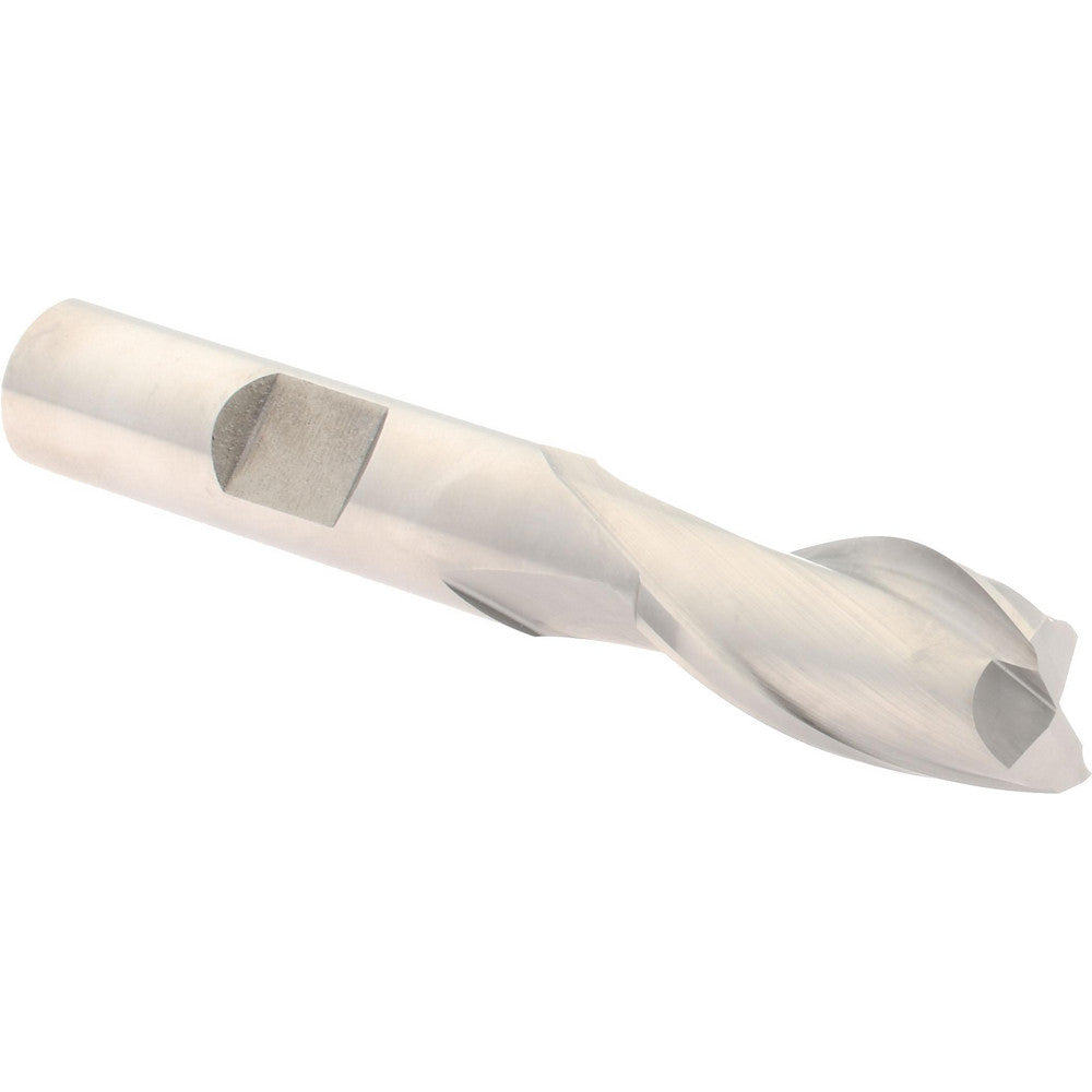 Hertel E2030028 Square End Mill 7/16'' Dia, 13/16'' LOC, 3/8'' Shank Dia, 2-1/2'' OAL, 2 Flutes, Cobalt