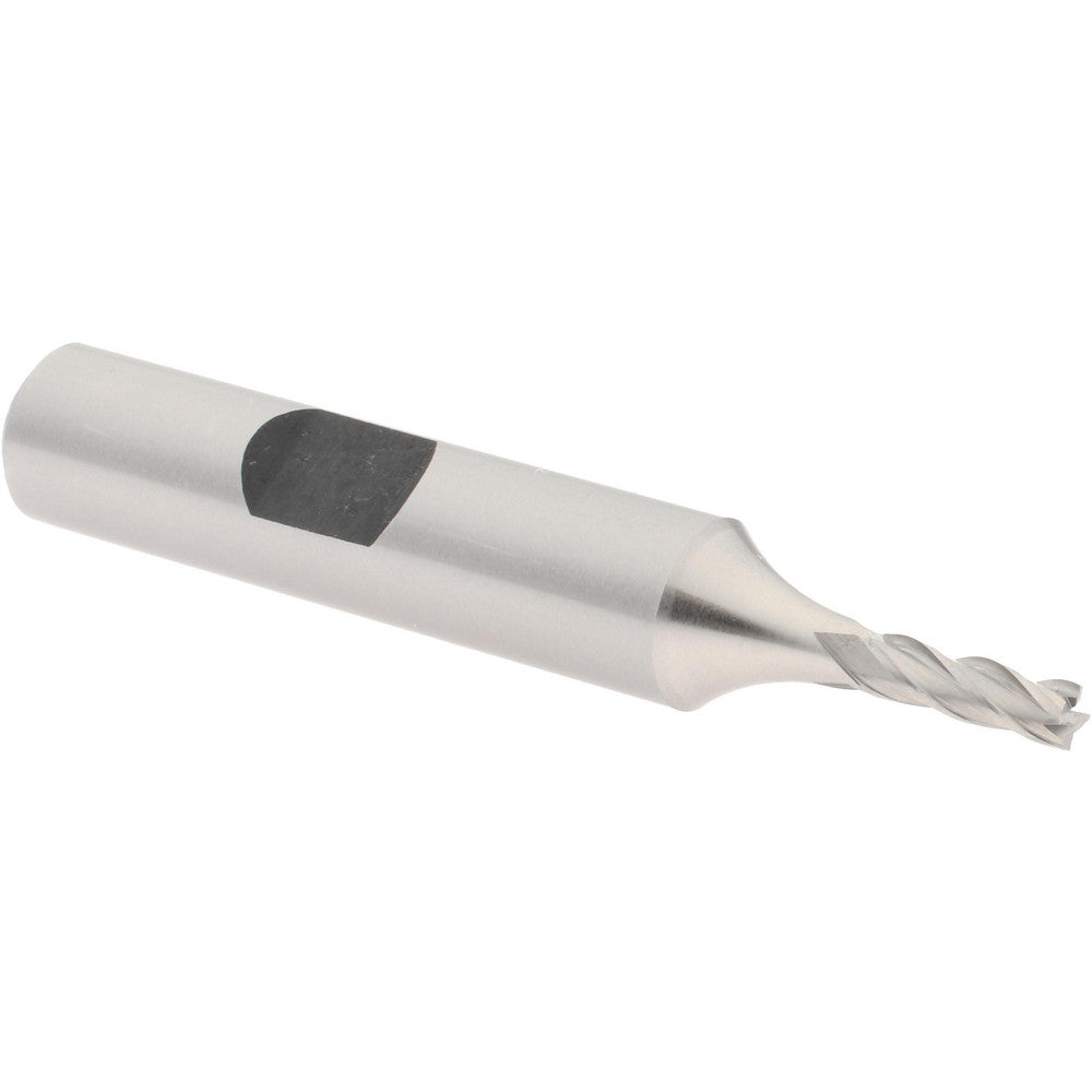 Hertel E2039008 Square End Mill 1/8'' Dia, 3/8'' LOC, 3/8'' Shank Dia, 2-5/16'' OAL, 4 Flutes, Cobalt