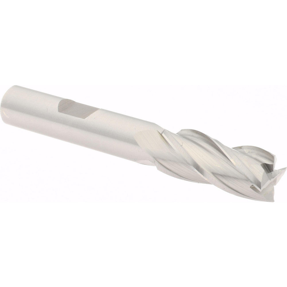 Hertel E2039903 Square End Mill 7/16'' Dia, 1'' LOC, 3/8'' Shank Dia, 2-11/16'' OAL, 4 Flutes, Cobalt