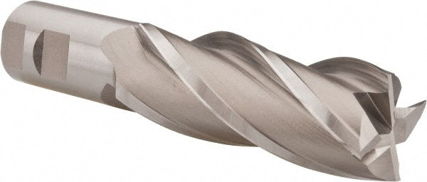 Hertel E2040132 Square End Mill 1-1/2'' Dia, 4'' LOC, 1-1/4'' Shank Dia, 6-1/2'' OAL, 4 Flutes, Cobalt