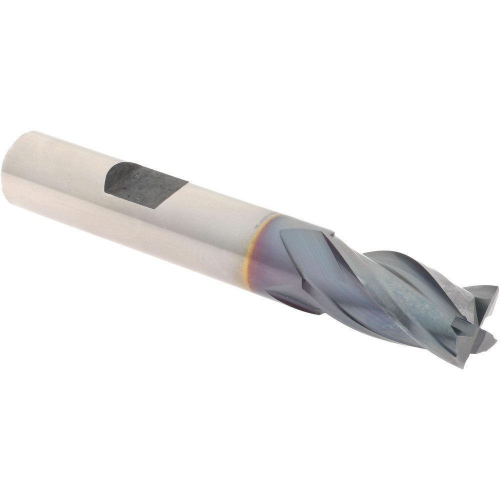 Hertel E7039024 Square End Mill 3/8'' Dia, 3/4'' LOC, 3/8'' Shank Dia, 2-1/2'' OAL, 4 Flutes, Cobalt