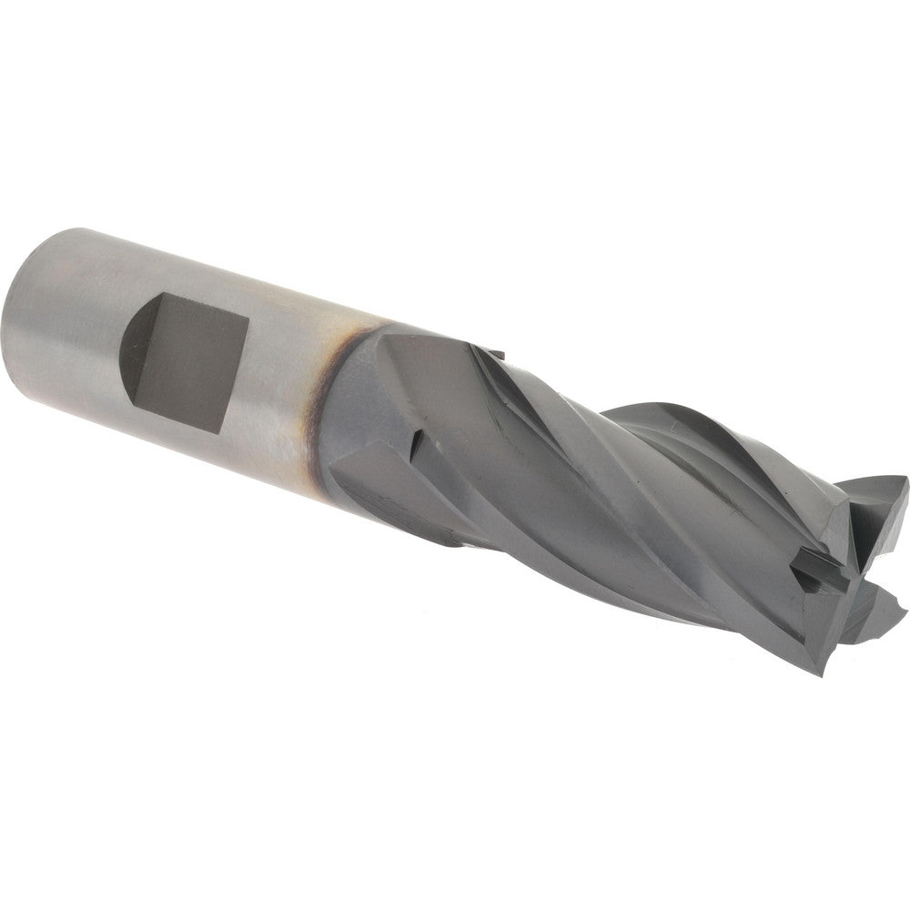 Hertel E7039048 Square End Mill 3/4'' Dia, 1-5/8'' LOC, 3/4'' Shank Dia, 3-7/8'' OAL, 4 Flutes, Cobalt