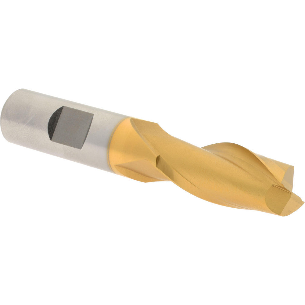 Hertel E4030040 Square End Mill 5/8'' Dia, 1-5/16'' LOC, 5/8'' Shank Dia, 3-7/16'' OAL, 2 Flutes, Cobalt