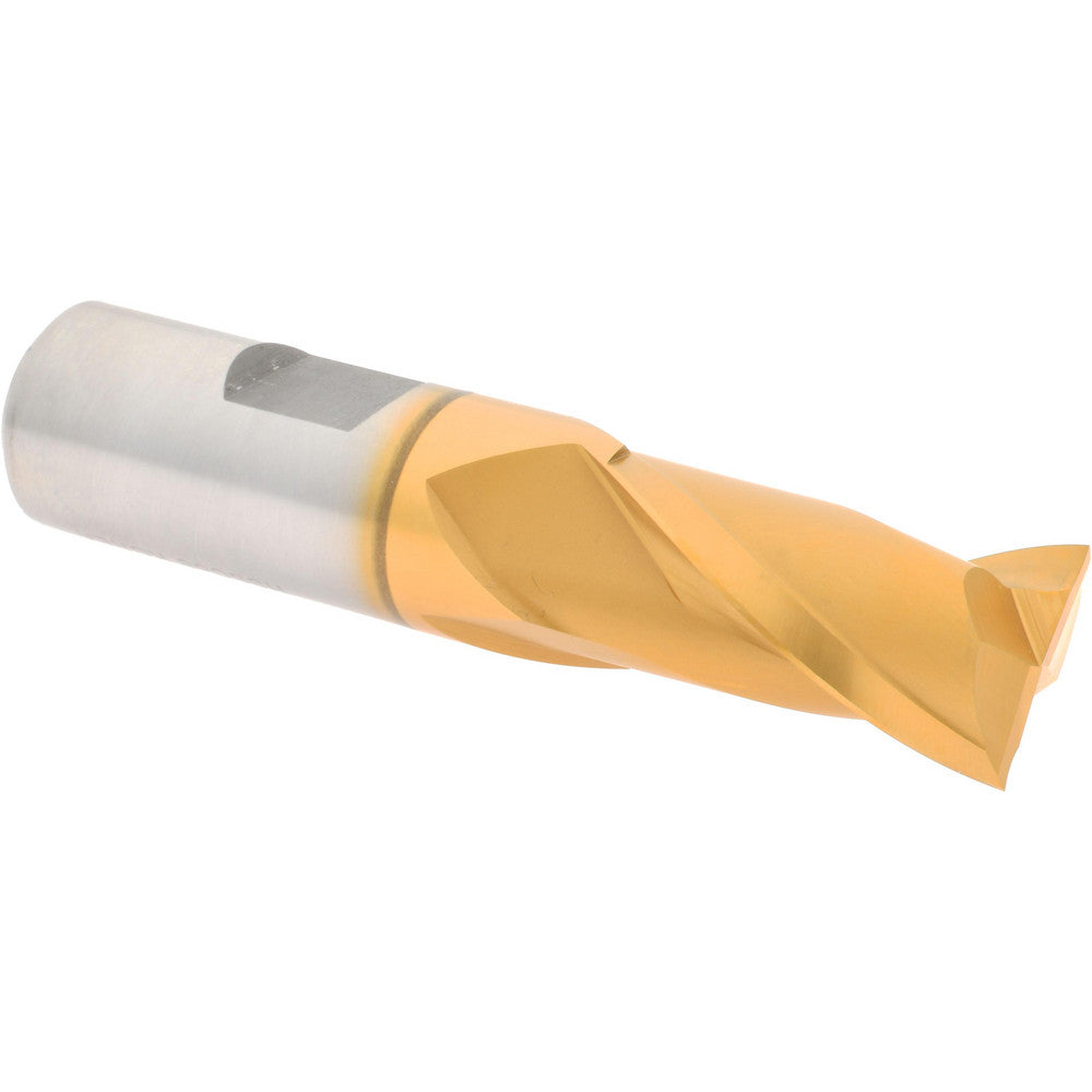 Hertel E4030048 Square End Mill 3/4'' Dia, 1-5/16'' LOC, 3/4'' Shank Dia, 3-7/16'' OAL, 2 Flutes, Cobalt