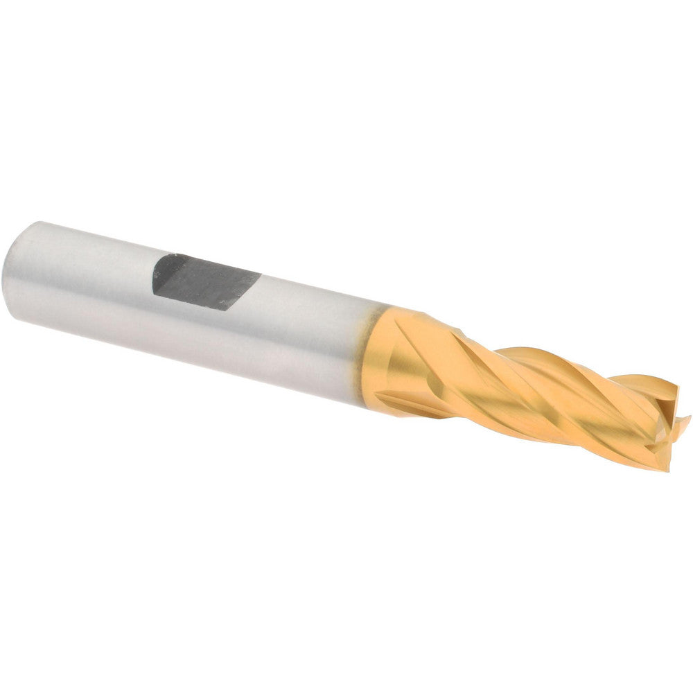 Hertel E4039020 Square End Mill 5/16'' Dia, 3/4'' LOC, 3/8'' Shank Dia, 2-1/2'' OAL, 4 Flutes, Cobalt