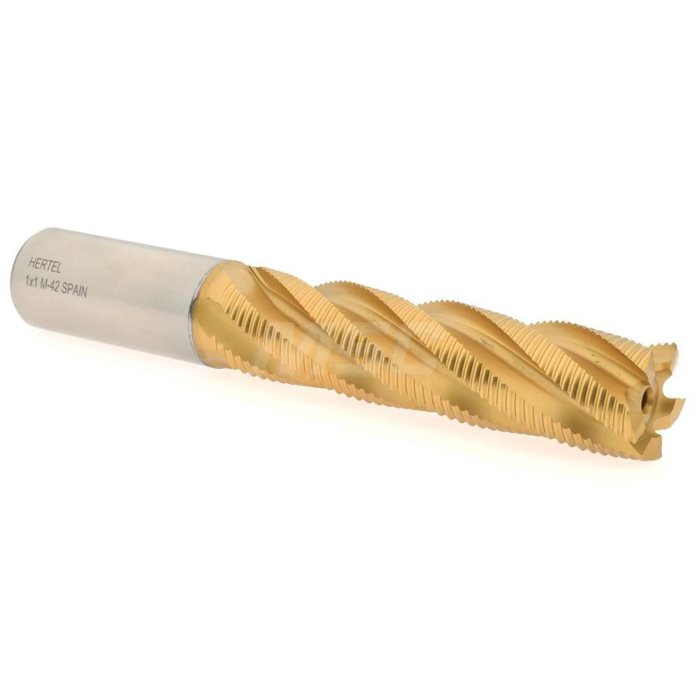 Hertel 41115072 Roughing End Mill 1" Dia, 5 Flute, Single End, Cobalt