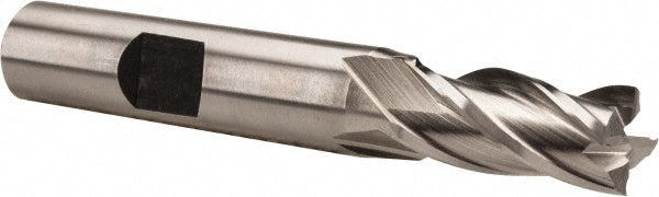 Hertel E1039022 Square End Mill 11/32'' Dia, 3/4'' LOC, 3/8'' Shank Dia, 2-1/2'' OAL, 4 Flutes, High Speed Steel