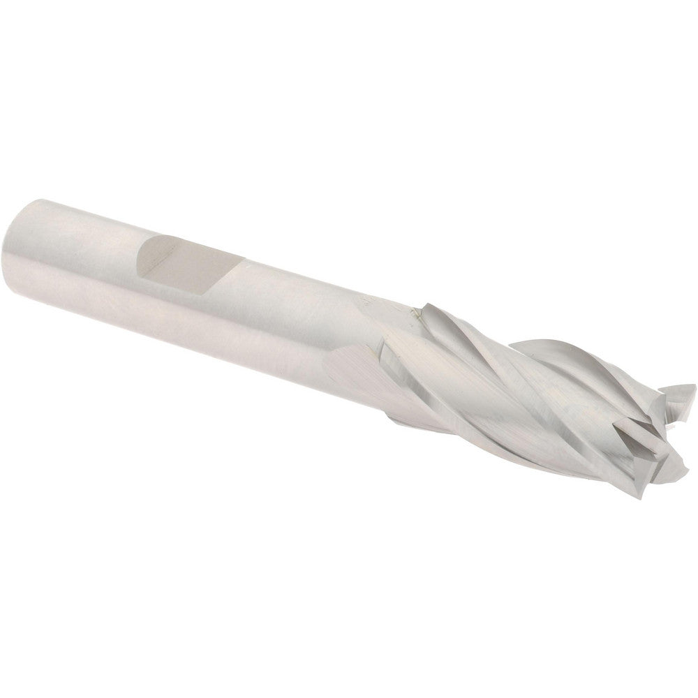 Hertel E1039928 Square End Mill 7/16'' Dia, 1'' LOC, 3/8'' Shank Dia, 2-11/16'' OAL, 4 Flutes, High Speed Steel