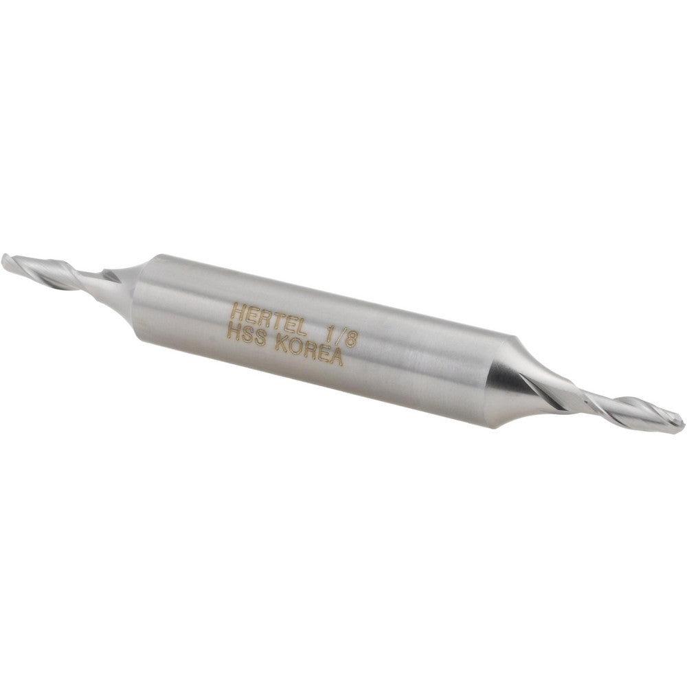 Hertel E211200802 Ball End Mill 1/8" Dia, 3/8" LOC, 2 Flute, High Speed Steel