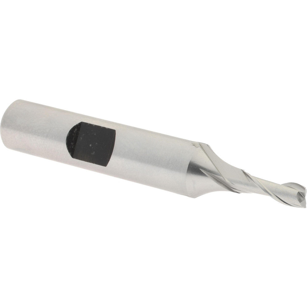 Hertel E1030010 Square End Mill 5/32'' Dia, 7/16'' LOC, 3/8'' Shank Dia, 2-5/16'' OAL, 2 Flutes, High Speed Steel