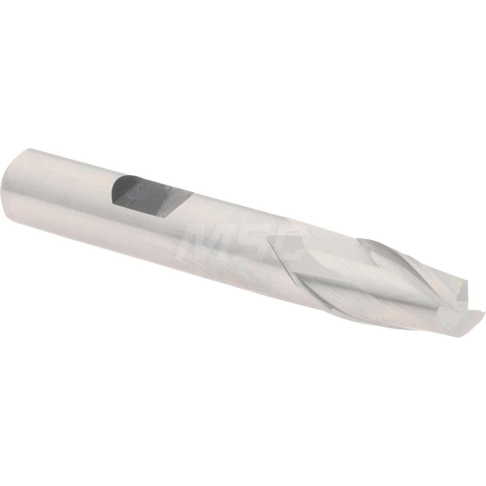 Hertel E103002401 Square End Mill 3/8" Dia, 9/16" LOC, 2 Flutes, High Speed Steel
