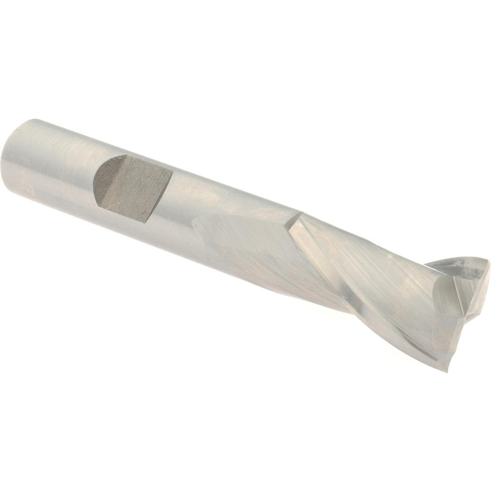 Hertel E1030901 Square End Mill 1/2'' Dia, 13/16'' LOC, 3/8'' Shank Dia, 2-1/2'' OAL, 2 Flutes, High Speed Steel