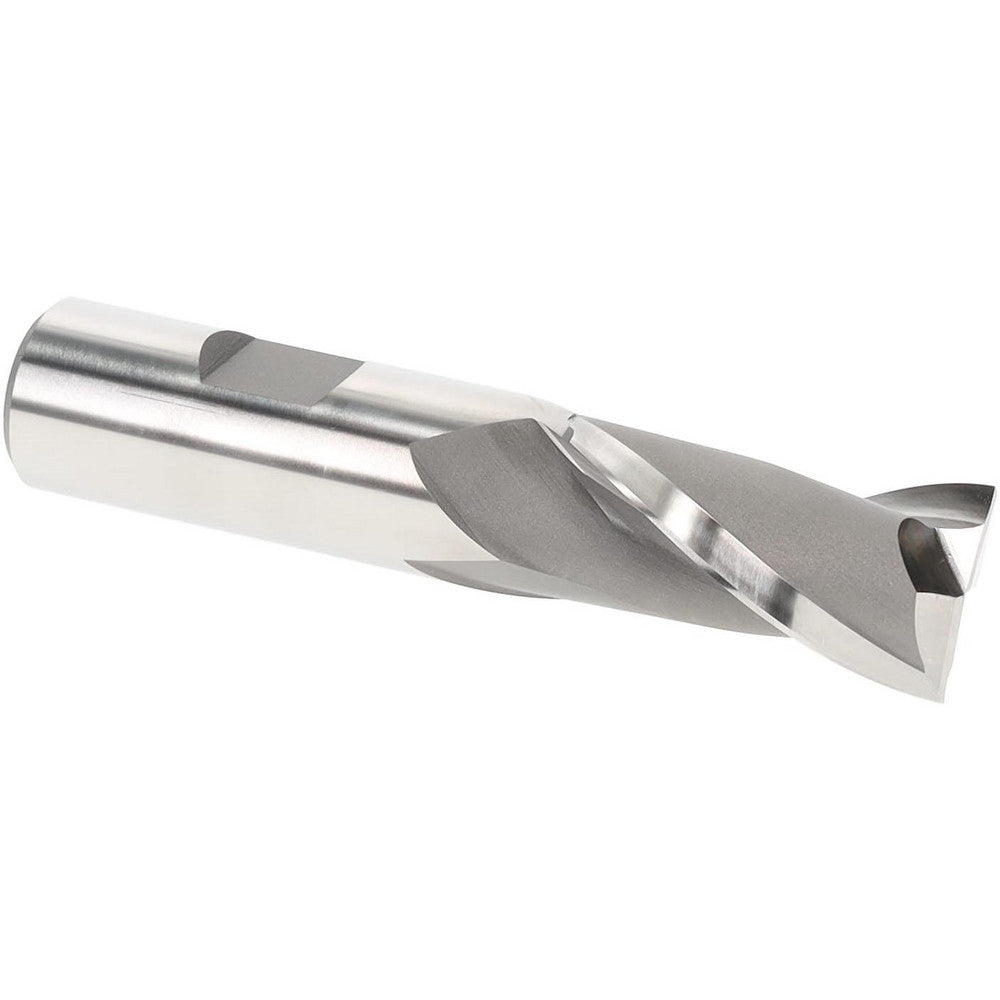Hertel E1030952 Square End Mill 13/16" Dia, 2 Flutes, 1-1/2" LOC, High Speed Steel, 30 ° Helix