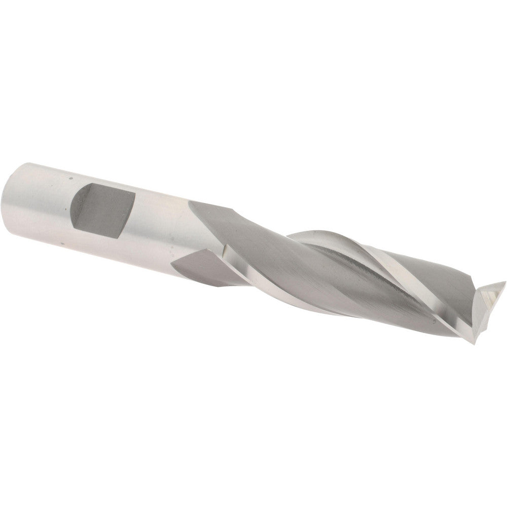 Hertel E1080040 Square End Mill 5/8'' Dia, 2'' LOC, 5/8'' Shank Dia, 4-1/8'' OAL, 2 Flutes, High Speed Steel