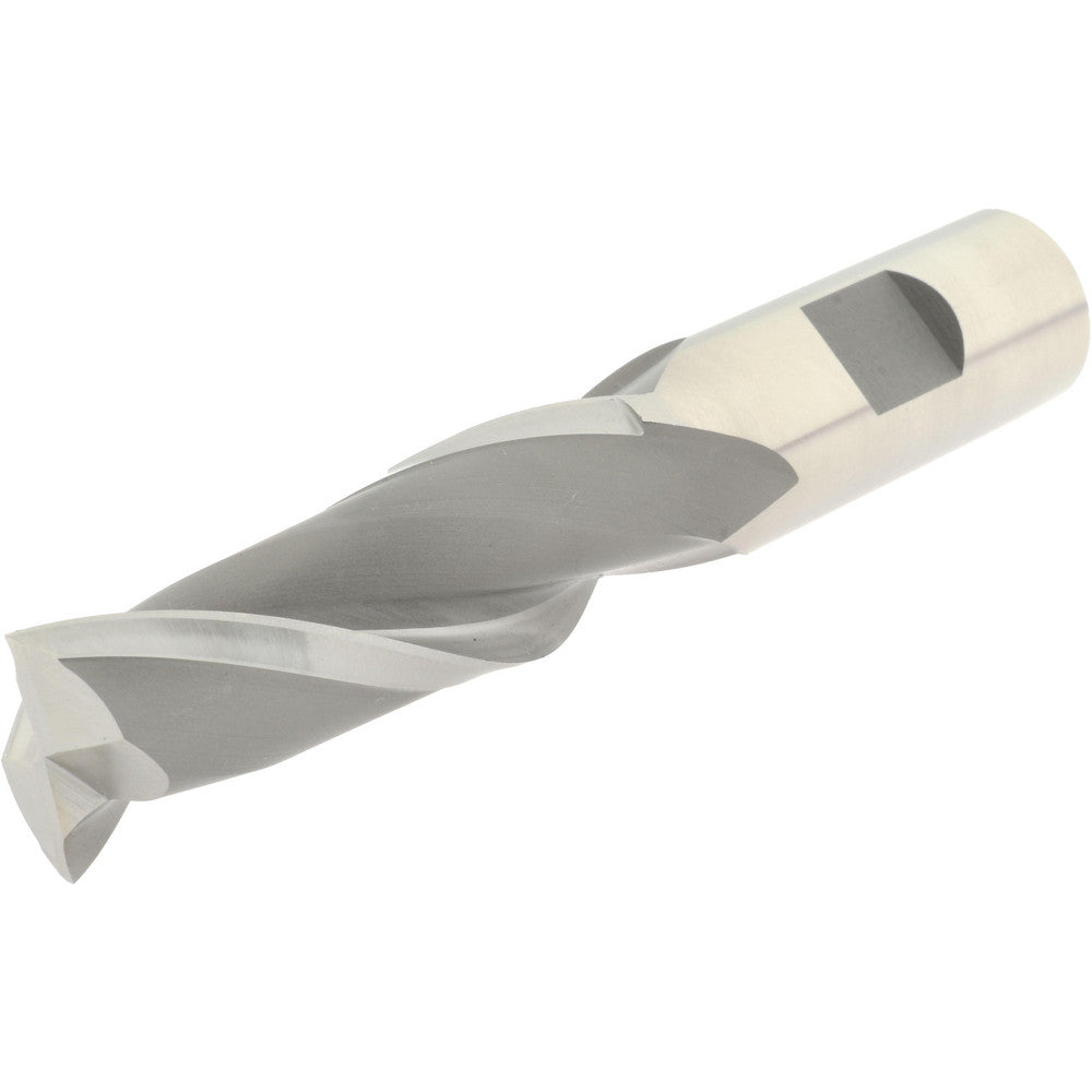Hertel E1080048 Square End Mill 3/4'' Dia, 2-1/4'' LOC, 3/4'' Shank Dia, 4-1/2'' OAL, 2 Flutes, High Speed Steel