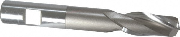 Hertel E1033048 Square End Mill 3/4" Dia, 1-5/8" LOC, 2 Flutes, High Speed Steel