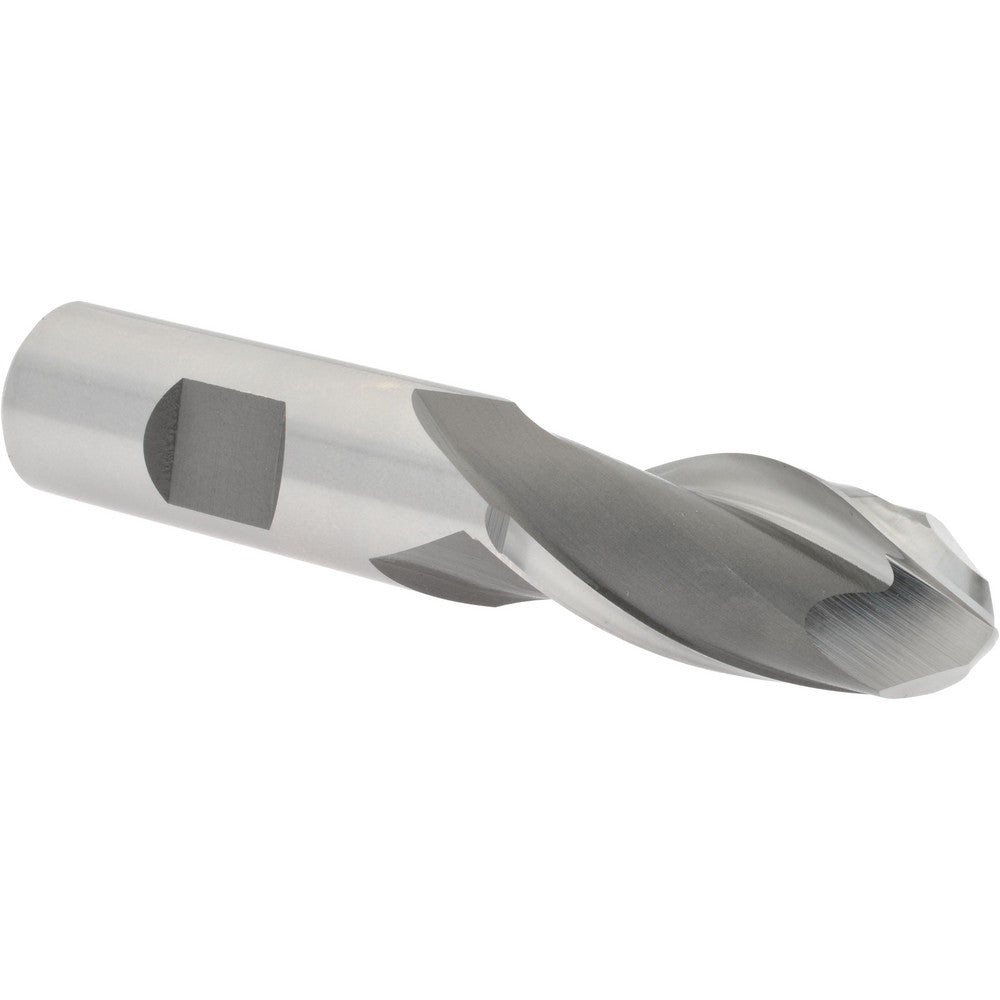 Hertel E211004802 Ball End Mill 0.75" Dia, 1.625" LOC, 2 Flute, High Speed Steel