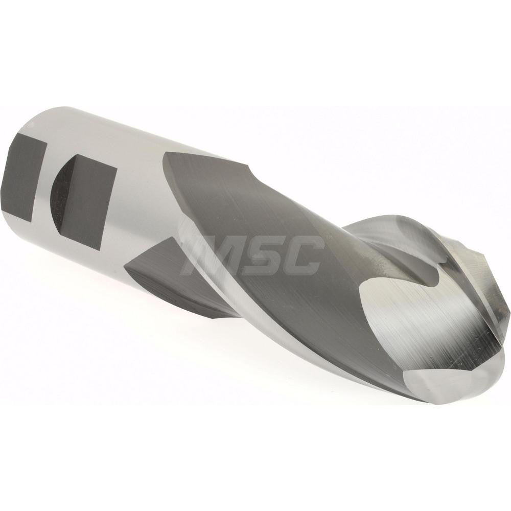 Hertel E211011601 Ball End Mill 1.25" Dia, 2.5" LOC, 2 Flute, High Speed Steel