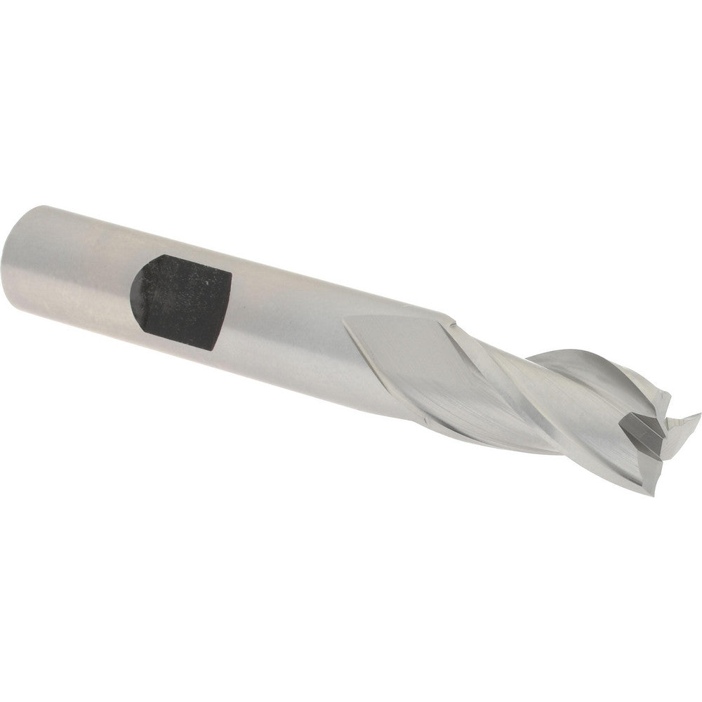 Hertel E1043024 Square End Mill 3/8'' Dia, 3/4'' LOC, 3/8'' Shank Dia, 2-1/2'' OAL, 3 Flutes, High Speed Steel