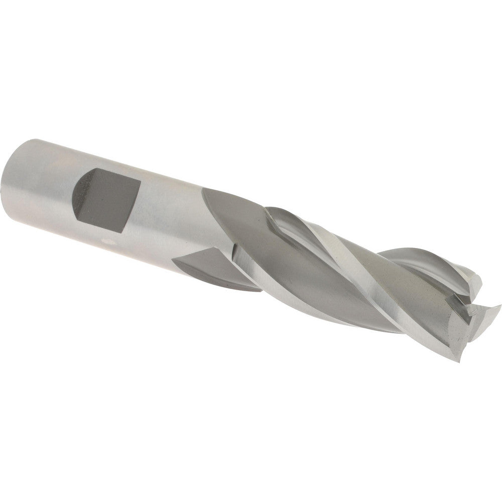 Hertel E1043040 Square End Mill 5/8'' Dia, 1-5/8'' LOC, 5/8'' Shank Dia, 3-3/4'' OAL, 3 Flutes, High Speed Steel