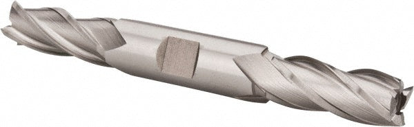 Hertel E1051036 Square End Mill 9/16'' Dia, 1-3/8'' LOC, 5/8'' Shank Dia, 5'' OAL, 4 Flutes, High Speed Steel