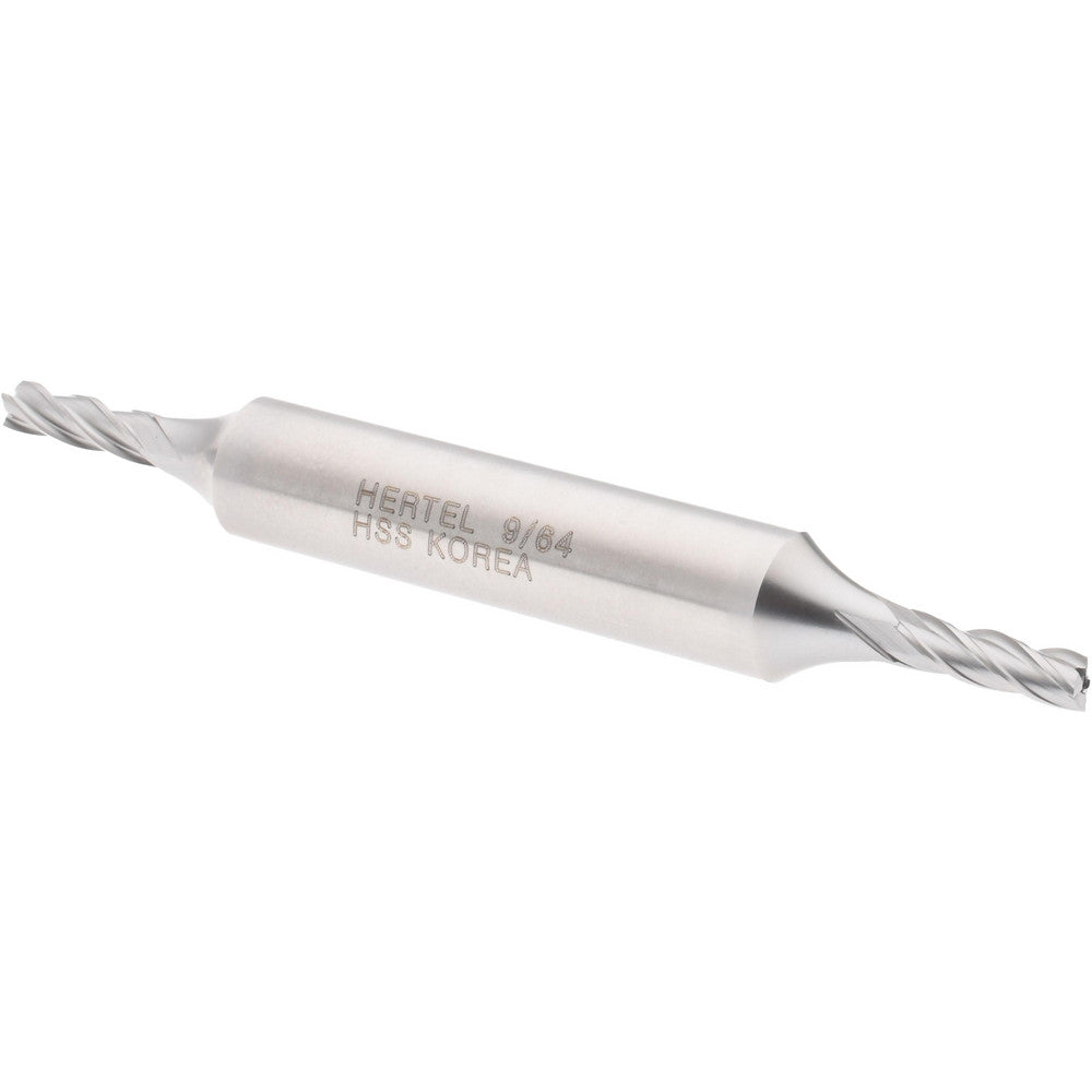 Hertel E1051009 Square End Mill 9/64" Dia, 7/16" LOC, 4 Flutes, High Speed Steel