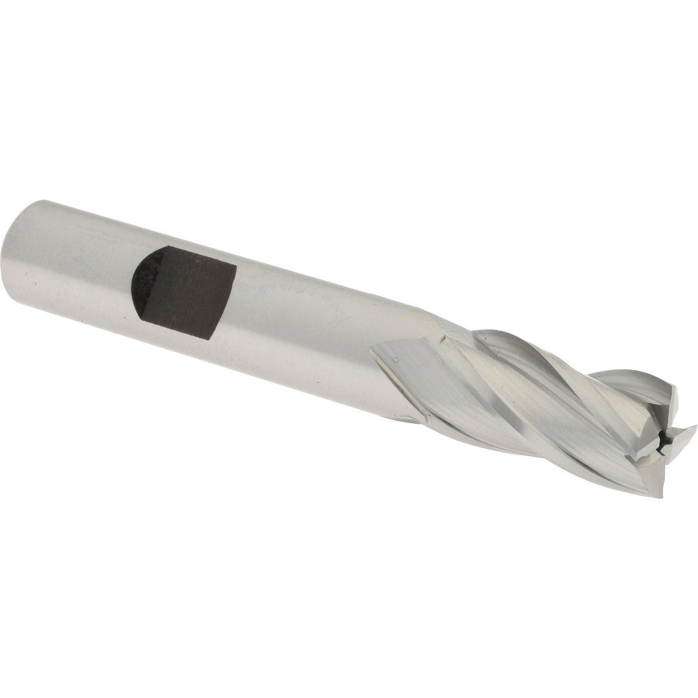 Hertel E1031024 Square End Mill 3/8'' Dia, 3/4'' LOC, 3/8'' Shank Dia, 2-1/2'' OAL, 4 Flutes, High Speed Steel