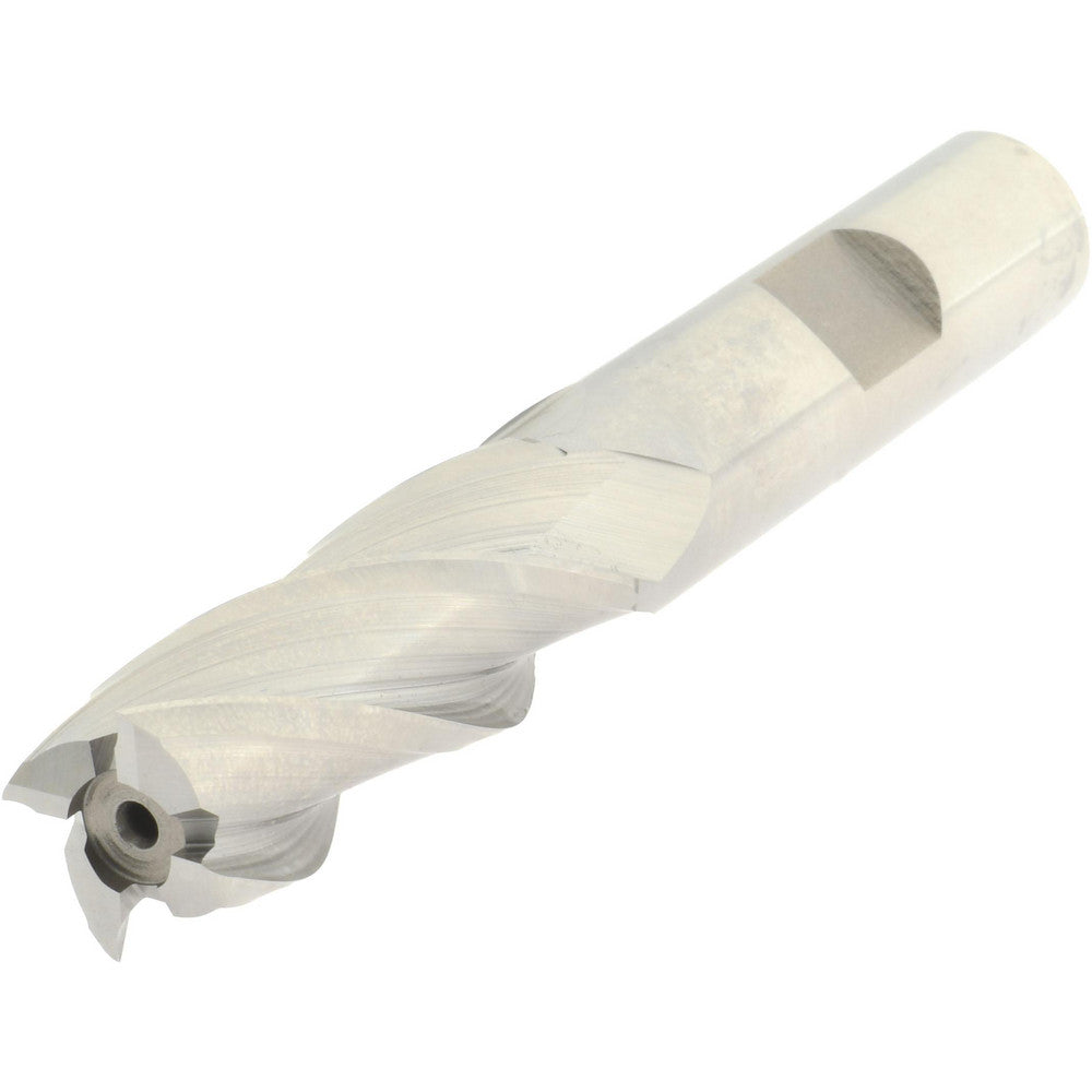 Hertel E1031034 Square End Mill 17/32'' Dia, 1-3/8'' LOC, 1/2'' Shank Dia, 3-3/8'' OAL, 4 Flutes, High Speed Steel