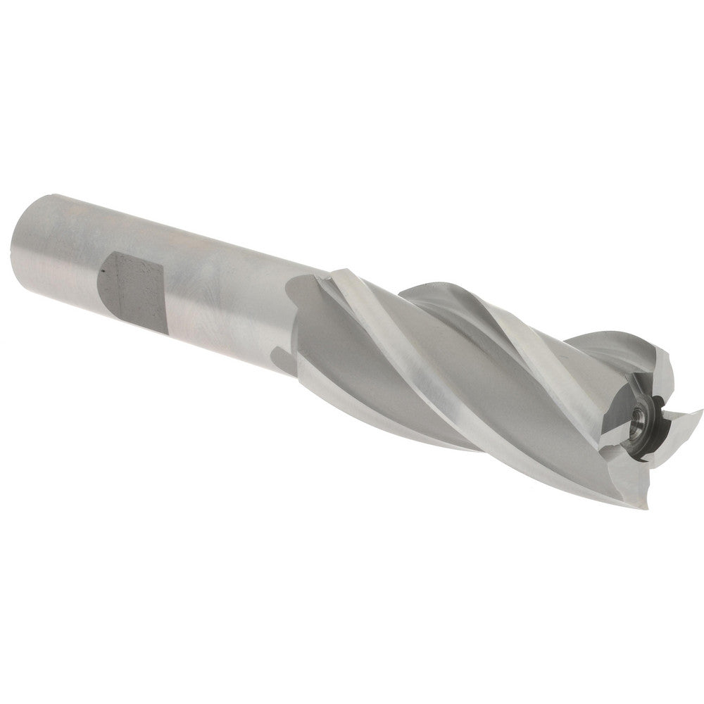 Hertel E1031906 Square End Mill 11/16'' Dia, 1-5/8'' LOC, 1/2'' Shank Dia, 3-5/8'' OAL, 4 Flutes, High Speed Steel