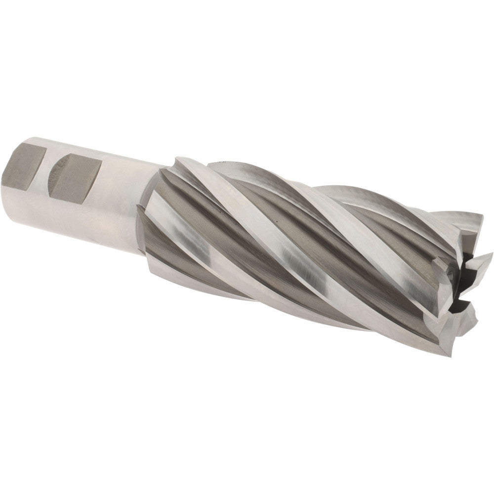 Hertel E1035148 Square End Mill 1-3/4'' Dia, 4'' LOC, 1-1/4'' Shank Dia, 6-1/2'' OAL, 6 Flutes, High Speed Steel
