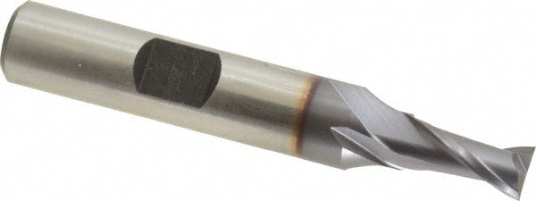 Hertel E7030016 Square End Mill 1/4'' Dia, 1/2'' LOC, 3/8'' Shank Dia, 2-5/16'' OAL, 2 Flutes, Cobalt